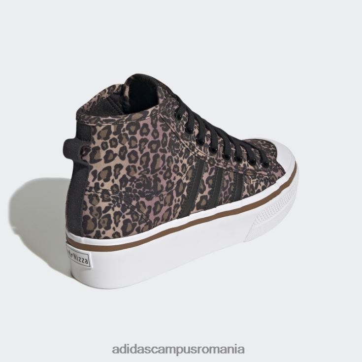 adidas campus romania pantofi negri cu platformă nizza medii femei negru/alb/maro J266N222096