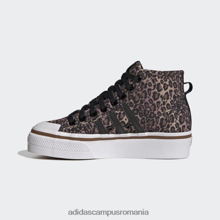 adidas campus romania pantofi negri cu platformă nizza medii femei negru/alb/maro J266N222096