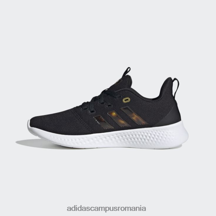 adidas campus romania pantofi negri de alergare puremotion femei negru/auriu metalic J266N221989