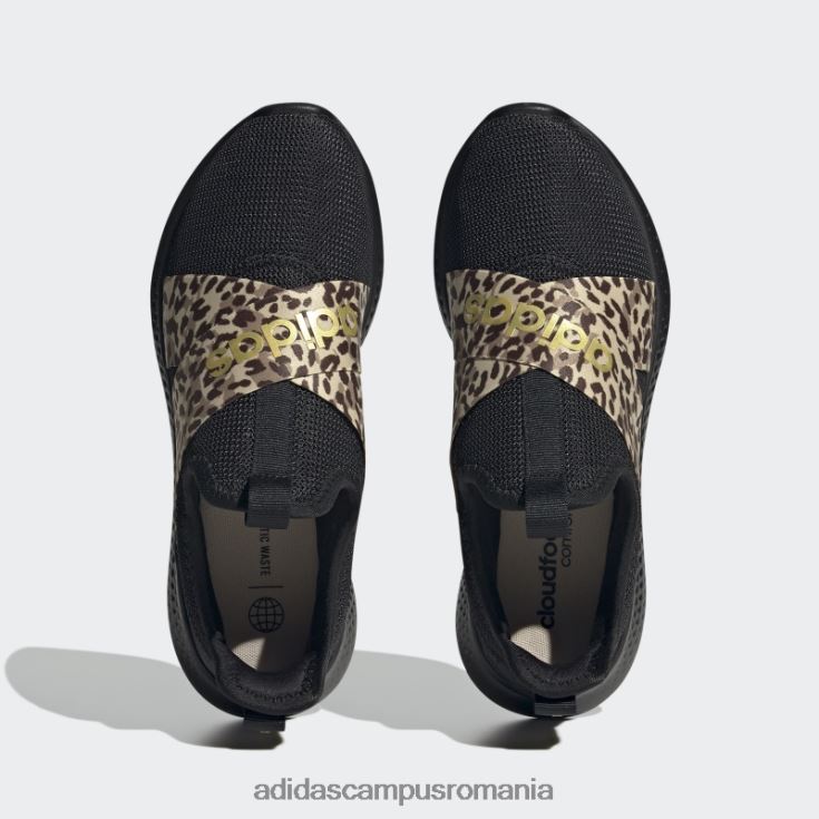 adidas campus romania pantofi negri puremotion adapt femei negru/auriu metalic J266N222319
