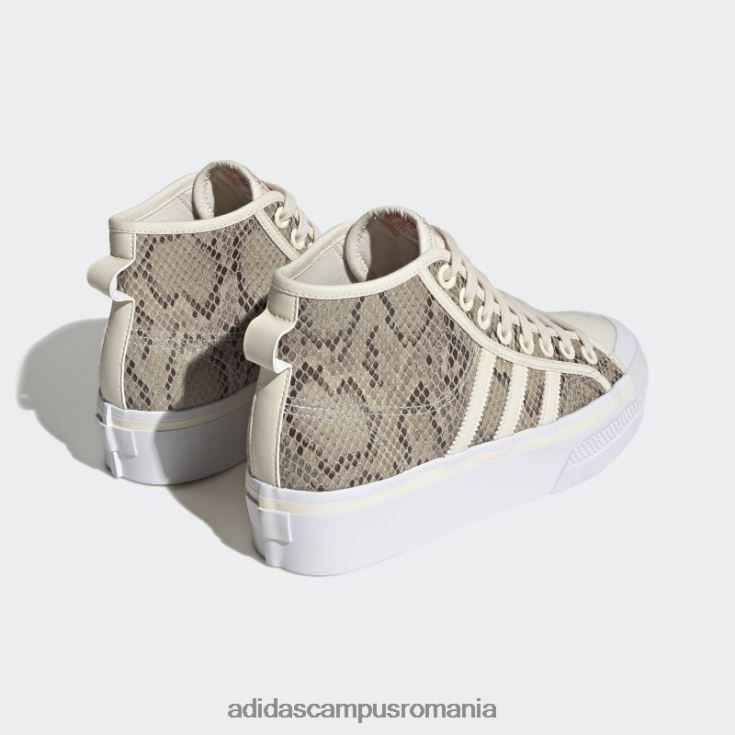 adidas campus romania pantofi nizza platform mid adidas alb femei alb negru J266N222116