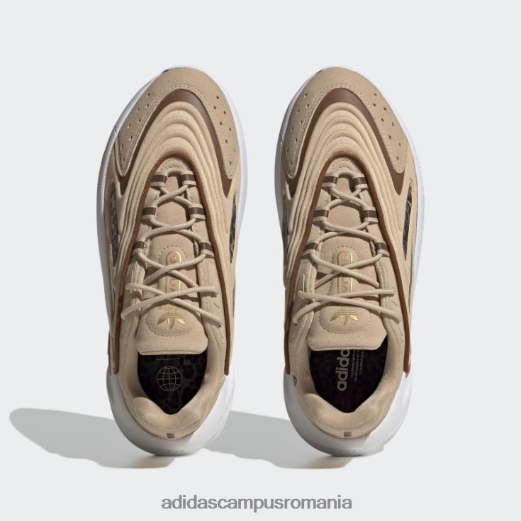 adidas campus romania pantofi ozelia bej femei bej/maro/auriu metalic J266N222249