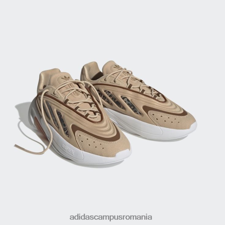 adidas campus romania pantofi ozelia bej femei bej/maro/auriu metalic J266N222249
