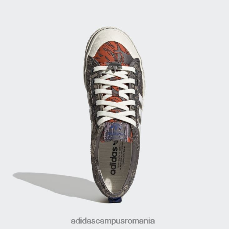 adidas campus romania pantofi portocalii nizza platformă femei alb/portocaliu J266N222162
