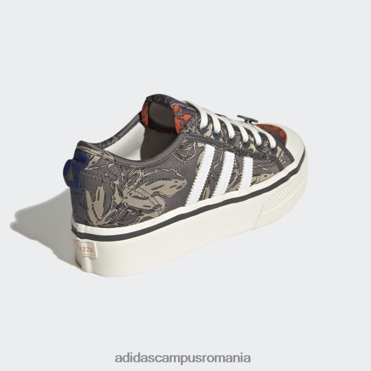 adidas campus romania pantofi portocalii nizza platformă femei alb/portocaliu J266N222162