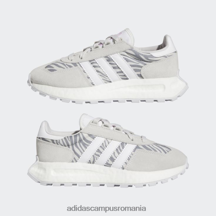 adidas campus romania pantofi retropy e5 gri femei gri/alb J266N222069