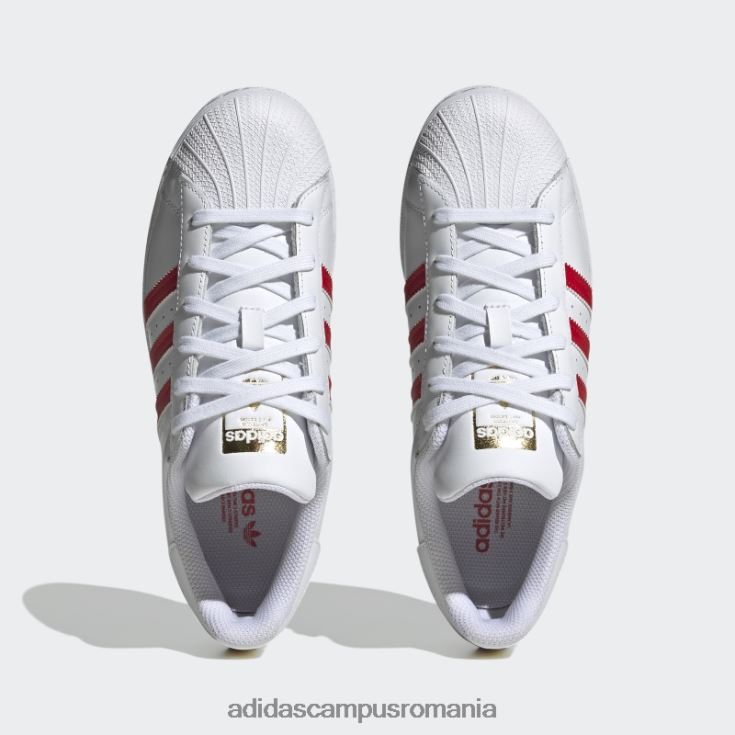 adidas campus romania pantofi superstar aurii metalici moda femei alb/stacojiu/auriu metalic J266N222094