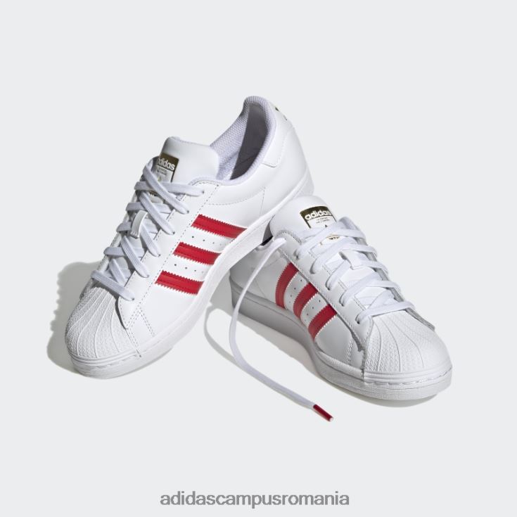 adidas campus romania pantofi superstar aurii metalici moda femei alb/stacojiu/auriu metalic J266N222094