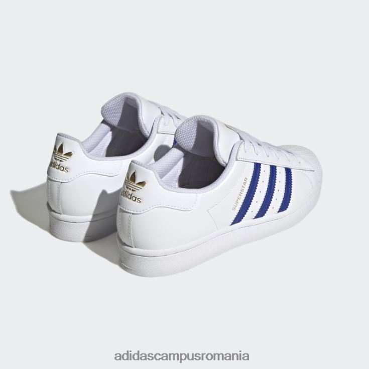 adidas campus romania pantofi superstar de moda aurii metalici femei alb/albastru/auriu metalic J266N222072