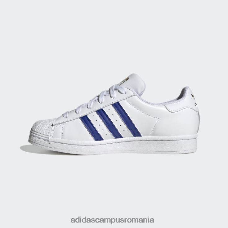 adidas campus romania pantofi superstar de moda aurii metalici femei alb/albastru/auriu metalic J266N222072