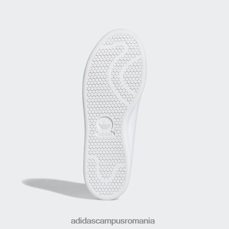 adidas campus romania pantofii ei vegani Stan Smith alb femei papură alb/galben/portocaliu J266N222115