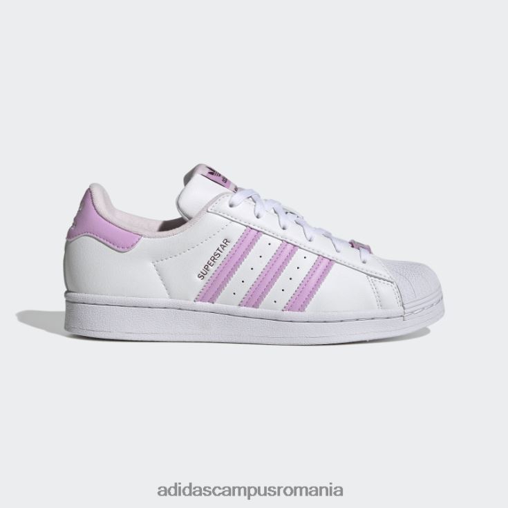 adidas campus romania superstar albă pantofii ei vegani adidas femei alb/liliac/roz J266N222167