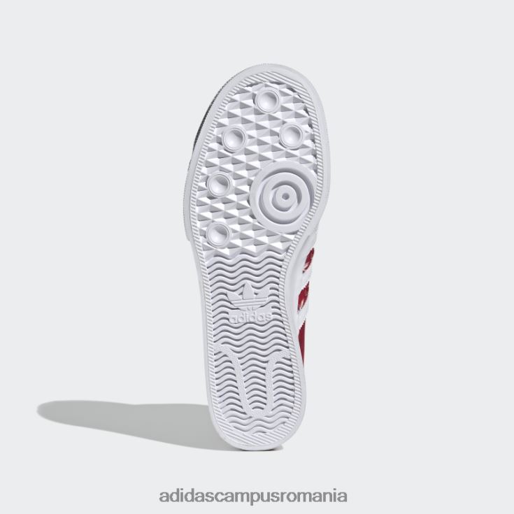 adidas campus romania thebe magugu nizza platform pantofi mijlocii roșii femei roșu/alb/negru J266N222184
