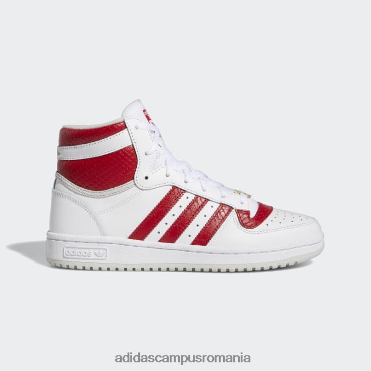 adidas campus romania top ten rb pantofi roșii femei alb/rosu/gri J266N222245