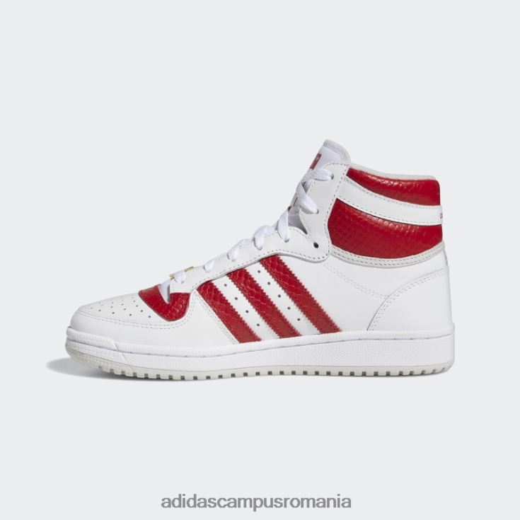 adidas campus romania top ten rb pantofi roșii femei alb/rosu/gri J266N222245