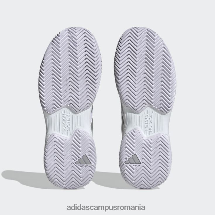 adidas campus romania fashion courtjam control pantofi de tenis argintii femei alb/argintiu J266N215978