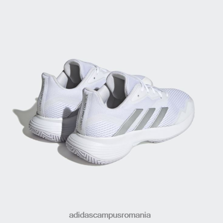 adidas campus romania fashion courtjam control pantofi de tenis argintii femei alb/argintiu J266N215978