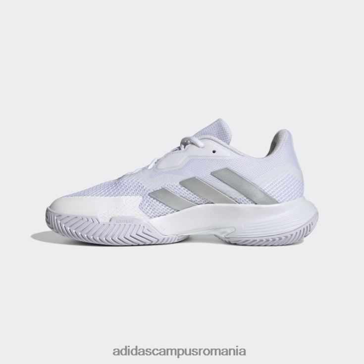 adidas campus romania fashion courtjam control pantofi de tenis argintii femei alb/argintiu J266N215978