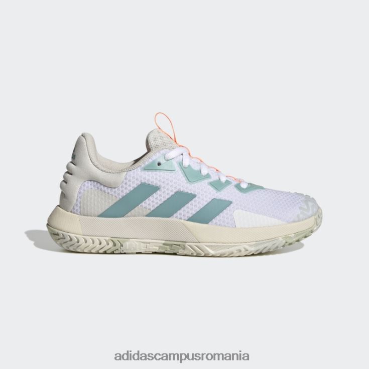 adidas campus romania pantofi de tenis albi cu talpă de control femei alb/ton menta/gri orbit J266N22147