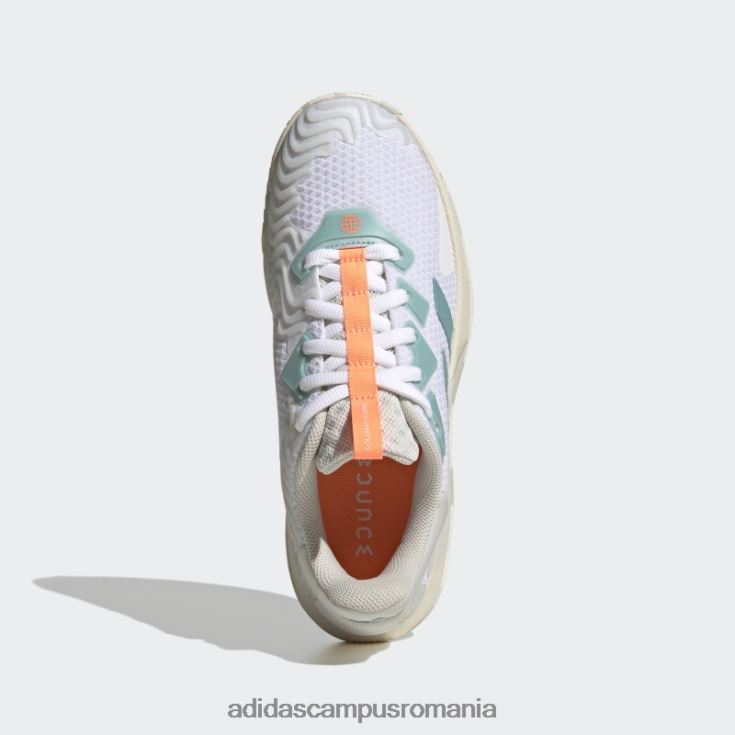 adidas campus romania pantofi de tenis albi cu talpă de control femei alb/ton menta/gri orbit J266N22147