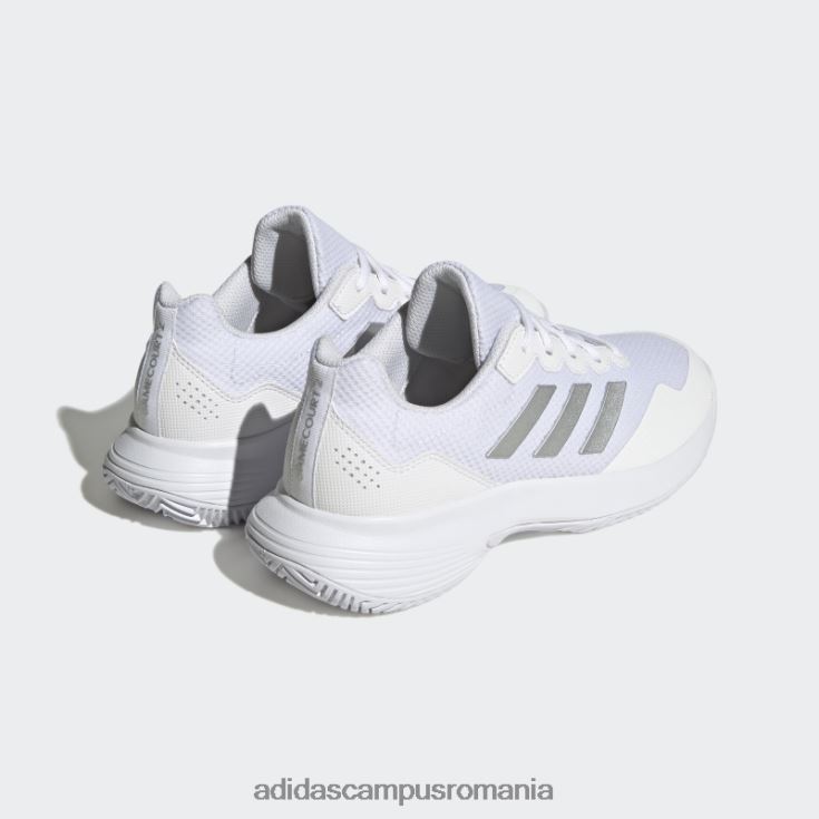 adidas campus romania pantofi de tenis gamecourt 2.0 argintii femei alb/argintiu J266N215924