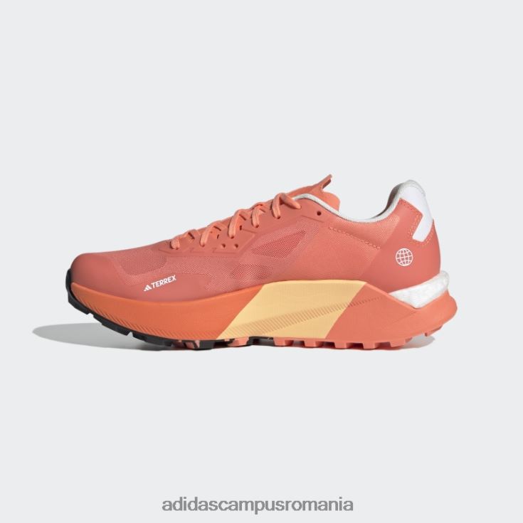 adidas campus romania pantofi de alergare coral terrex agravic ultra trail femei coral/alb/portocaliu J266N216085