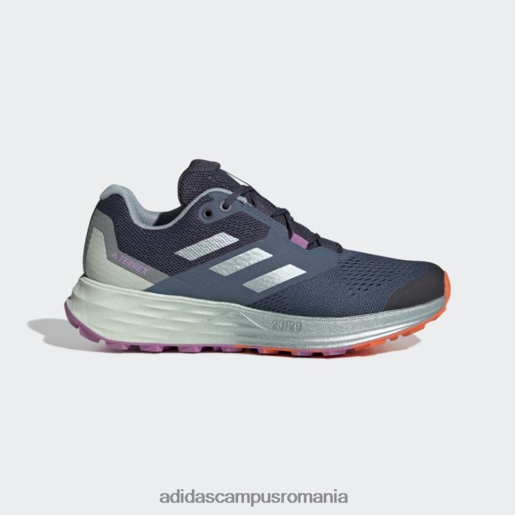 adidas campus romania pantofi de alergare pe trail steel terrex two flow adidas femei oțel/gri met/liliac J266N28745