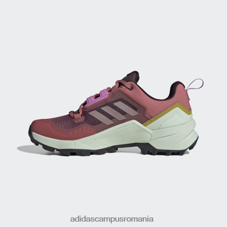 adidas campus romania pantofi de drumeție terrex swift r3 gore-tex roșii femei roșu/violet/liliac J266N28743