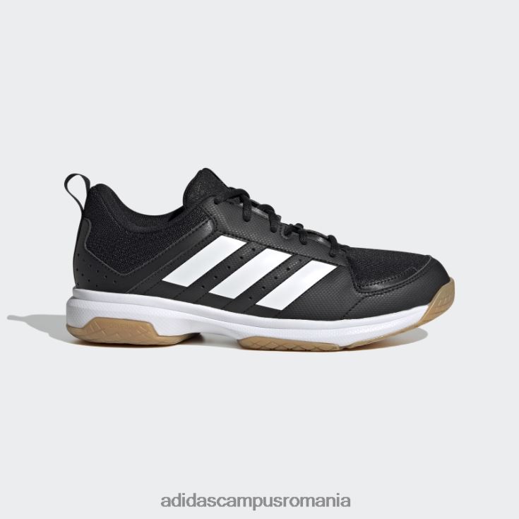 adidas campus romania ligra 7 pantofi de interior negru femei alb negru J266N216099