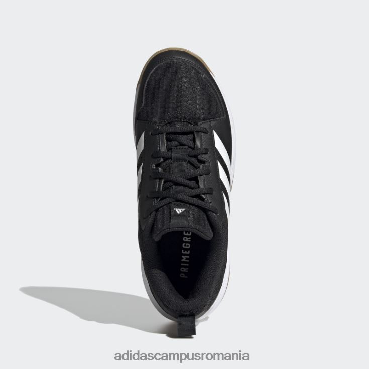 adidas campus romania ligra 7 pantofi de interior negru femei alb negru J266N216099