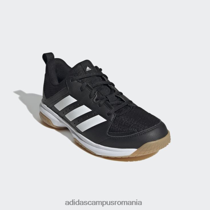 adidas campus romania ligra 7 pantofi de interior negru femei alb negru J266N216099
