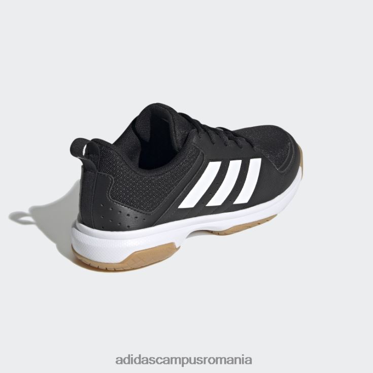 adidas campus romania ligra 7 pantofi de interior negru femei alb negru J266N216099