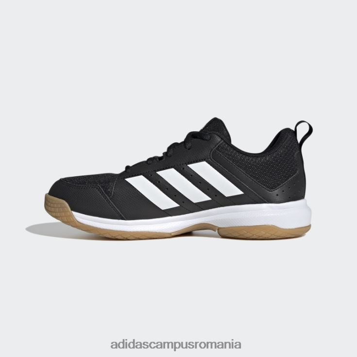 adidas campus romania ligra 7 pantofi de interior negru femei alb negru J266N216099