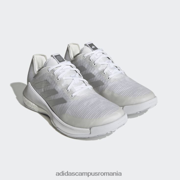 adidas campus romania pantofi albi crazyflight femei alb/argintiu J266N216115