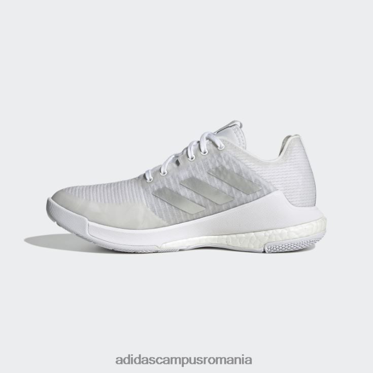 adidas campus romania pantofi albi crazyflight femei alb/argintiu J266N216115