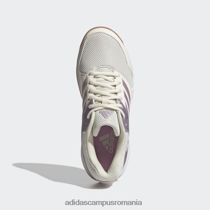 adidas campus romania pantofi albi de speedcourt femei alb/violet mat met J266N216150