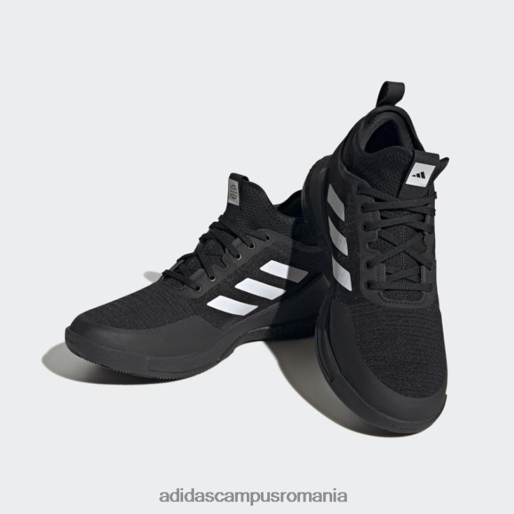 adidas campus romania pantofi crazyflight mid negri adidas femei negru/alb/carbon J266N216104