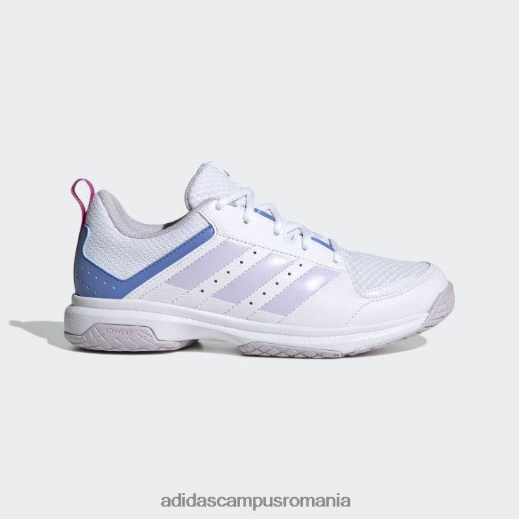 adidas campus romania pantofi indoor ligra 7 alb femei alb/argintiu zori/albastru J266N215988