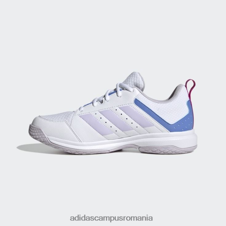 adidas campus romania pantofi indoor ligra 7 alb femei alb/argintiu zori/albastru J266N215988