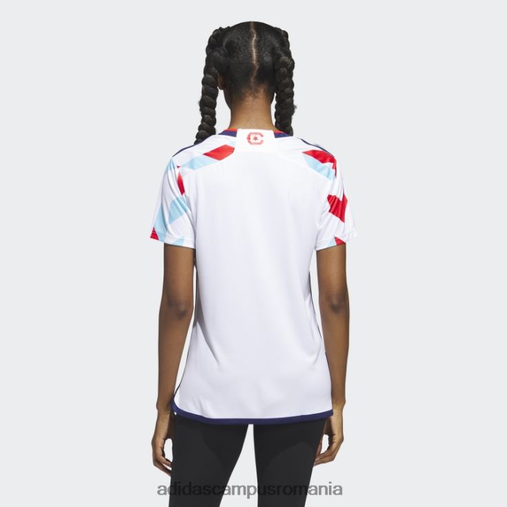 adidas campus romania Tricou deplasare Chicago Fire 23/24 alb femei cer alb/noapte J266N222879