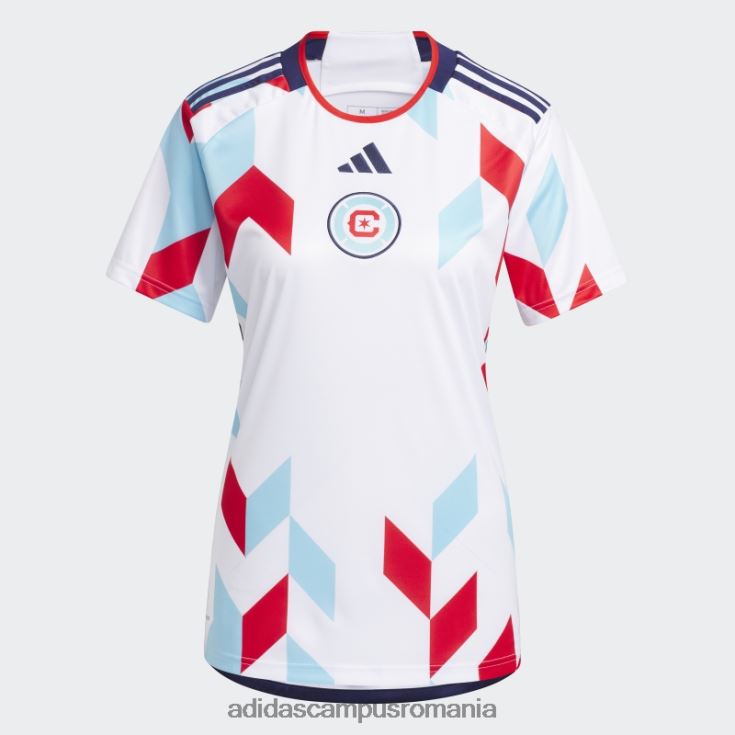 adidas campus romania Tricou deplasare Chicago Fire 23/24 alb femei cer alb/noapte J266N222879