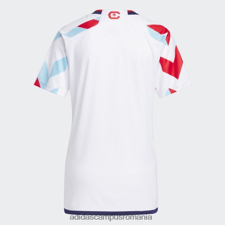 adidas campus romania Tricou deplasare Chicago Fire 23/24 alb femei cer alb/noapte J266N222879
