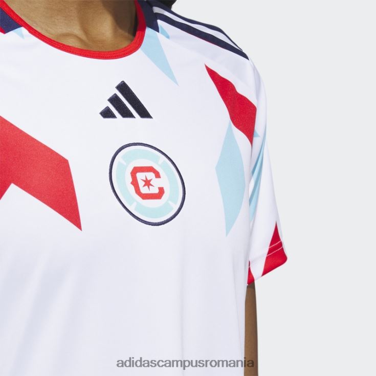 adidas campus romania Tricou deplasare Chicago Fire 23/24 alb femei cer alb/noapte J266N222879