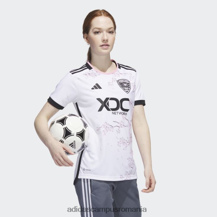 adidas campus romania alb d.c. tricoul united 23/24 deplasare femei alb J266N222907