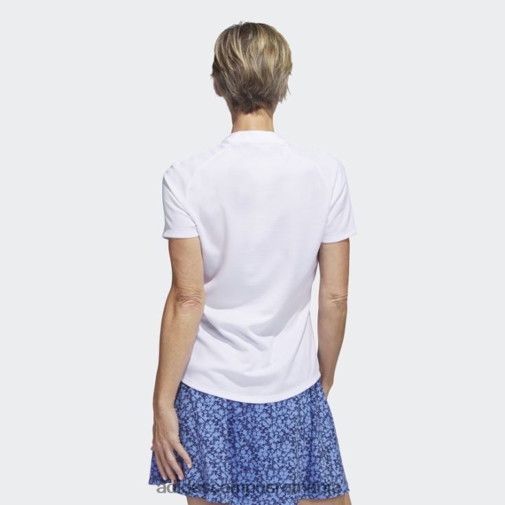 adidas campus romania polo de golf texturat alb adidas femei alb J266N222884
