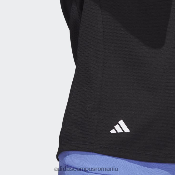 adidas campus romania polo de golf texturat negru adidas femei negru J266N222848