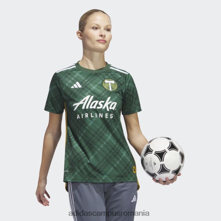 adidas campus romania portland timbers 23/24 tricou acasă tech forest femei tech forest/alb J266N222952