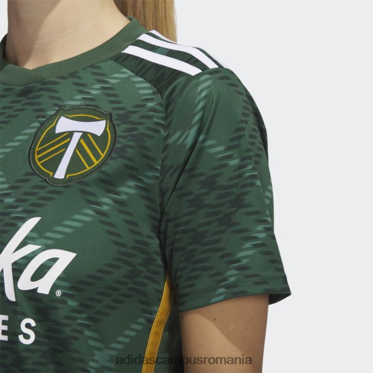 adidas campus romania portland timbers 23/24 tricou acasă tech forest femei tech forest/alb J266N222952