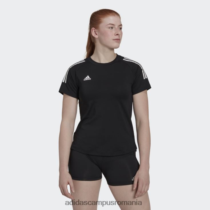 adidas campus romania tricou hilo negru femei alb negru J266N222600