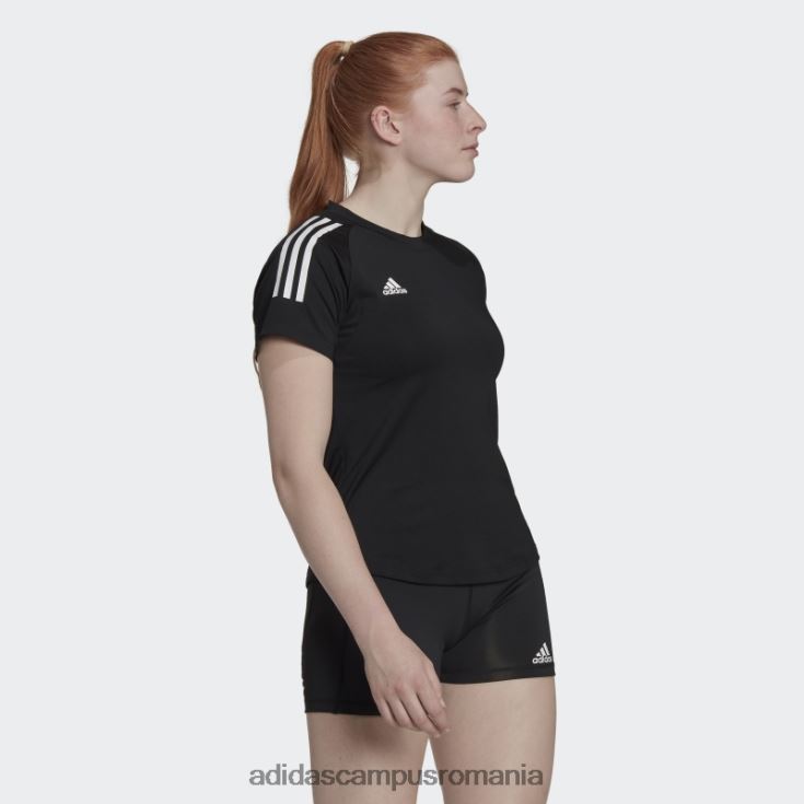 adidas campus romania tricou hilo negru femei alb negru J266N222600